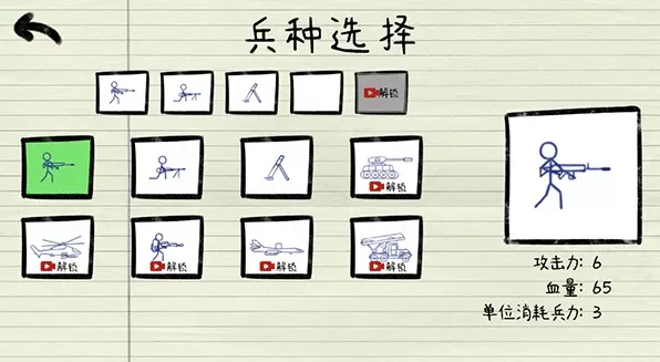 纸上火柴人战争