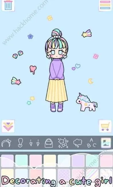 粉彩女孩换装